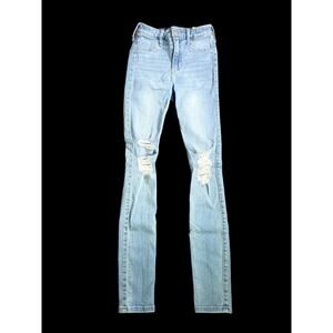 Hollister High Rise Legging Advanced Stretch Jeans Size OR (W24- L28) Blue Denim